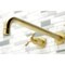 Kingston Brass KS8047BEX Wall Mount Tub Faucet, Brushed Brass KS8047BEX - alternate 3